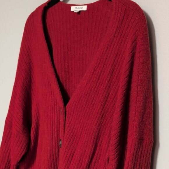 Madewell Red Women's Cardigan Sweater - Picture 3 of 6